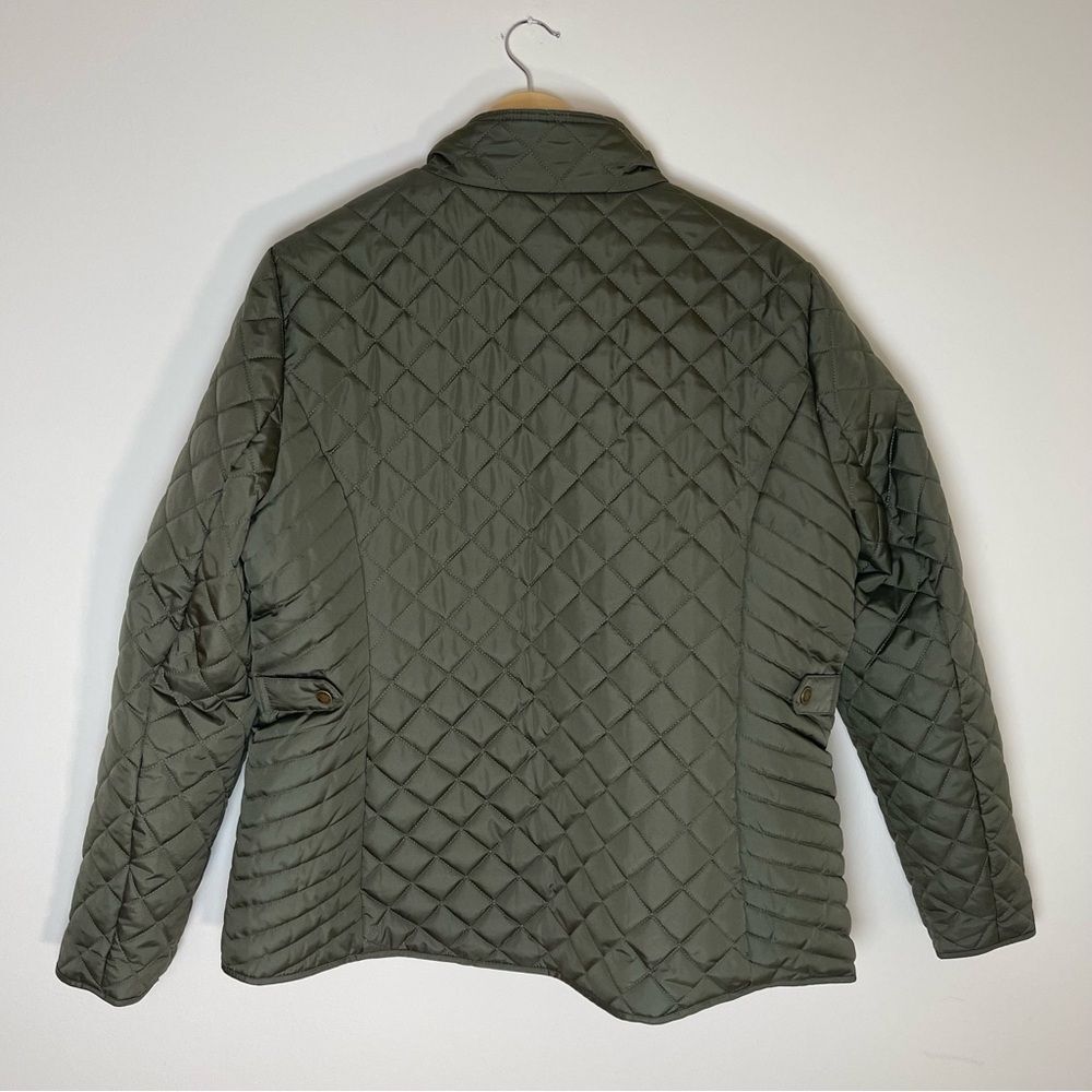 Tommy Hilfiger | Olive Green Stand Collar Puffer Jacket | XL - Picture 3 of 14